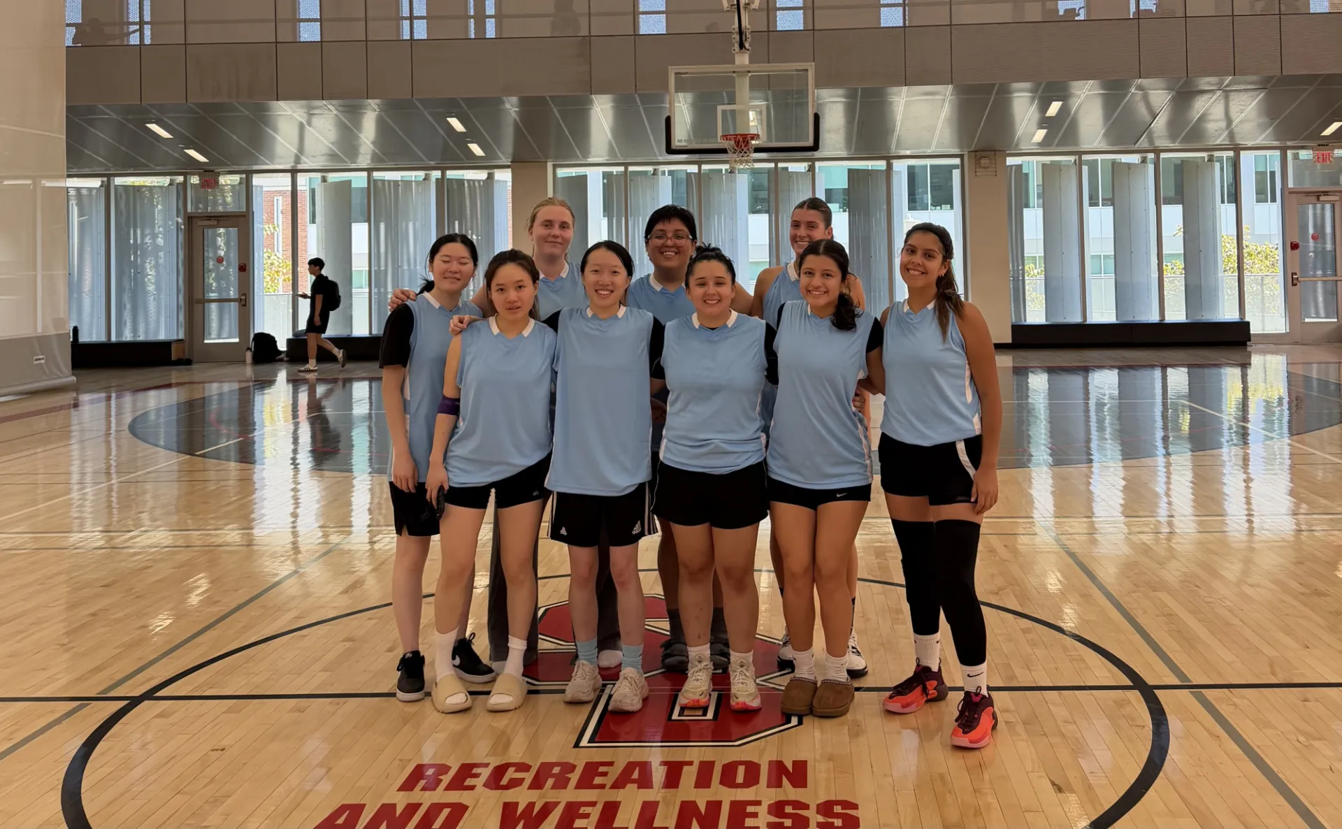 This is a photo of the Women's Club Basketball Team